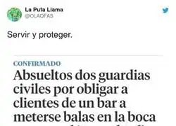 Barra libre para los guardias civiles