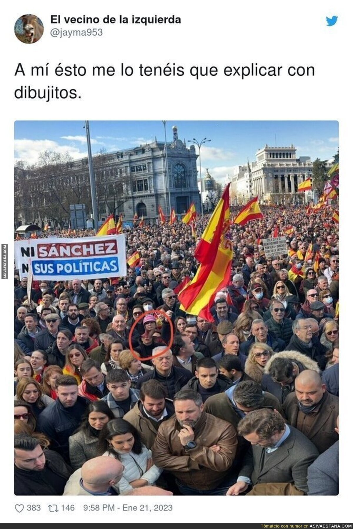 Zombis en la manifestación de ultraderecha