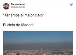 El cielo de Madrid asusta