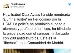 Verg&uuml;enza absoluta lo vivido en la Complutense