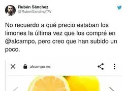 Alcampo se pasa con los limones