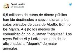 Las aficiones de la Casa Real