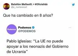 Pablo Iglesias no es el mismo con Ucrania