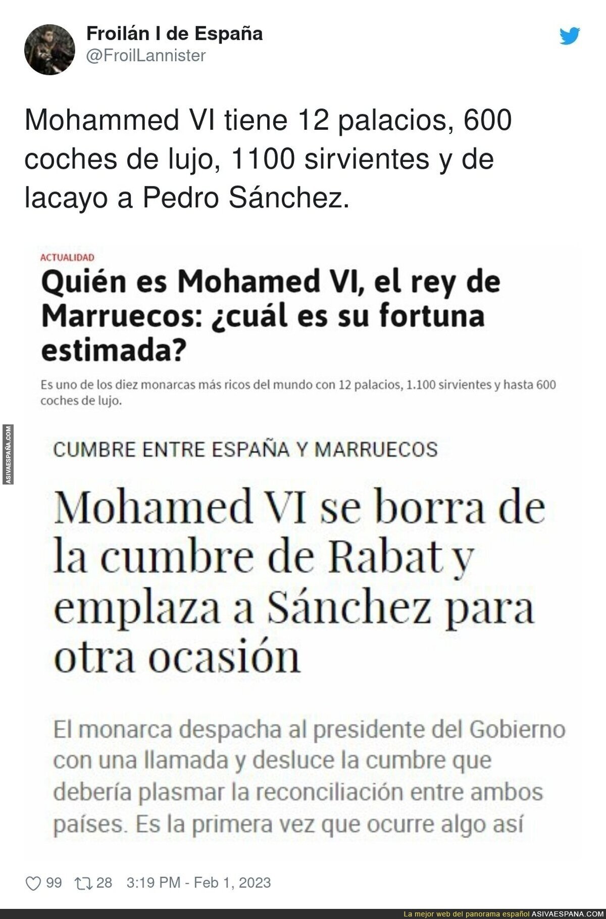 Él es Mohmamed VI