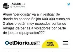 La sospechosa cantidad que ha ganado Feij&oacute;o en un par de a&ntilde;os