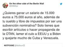 Un sueldo f&aacute;cil de ganar gracias a la OTAN
