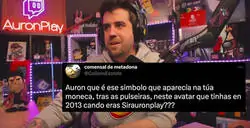 El pol&eacute;mico s&iacute;mbolo que ten&iacute;a Auron en su mu&ntilde;eca en 2013