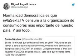 &iquest;Qu&eacute; le pasa a La Sexta con FACUA?