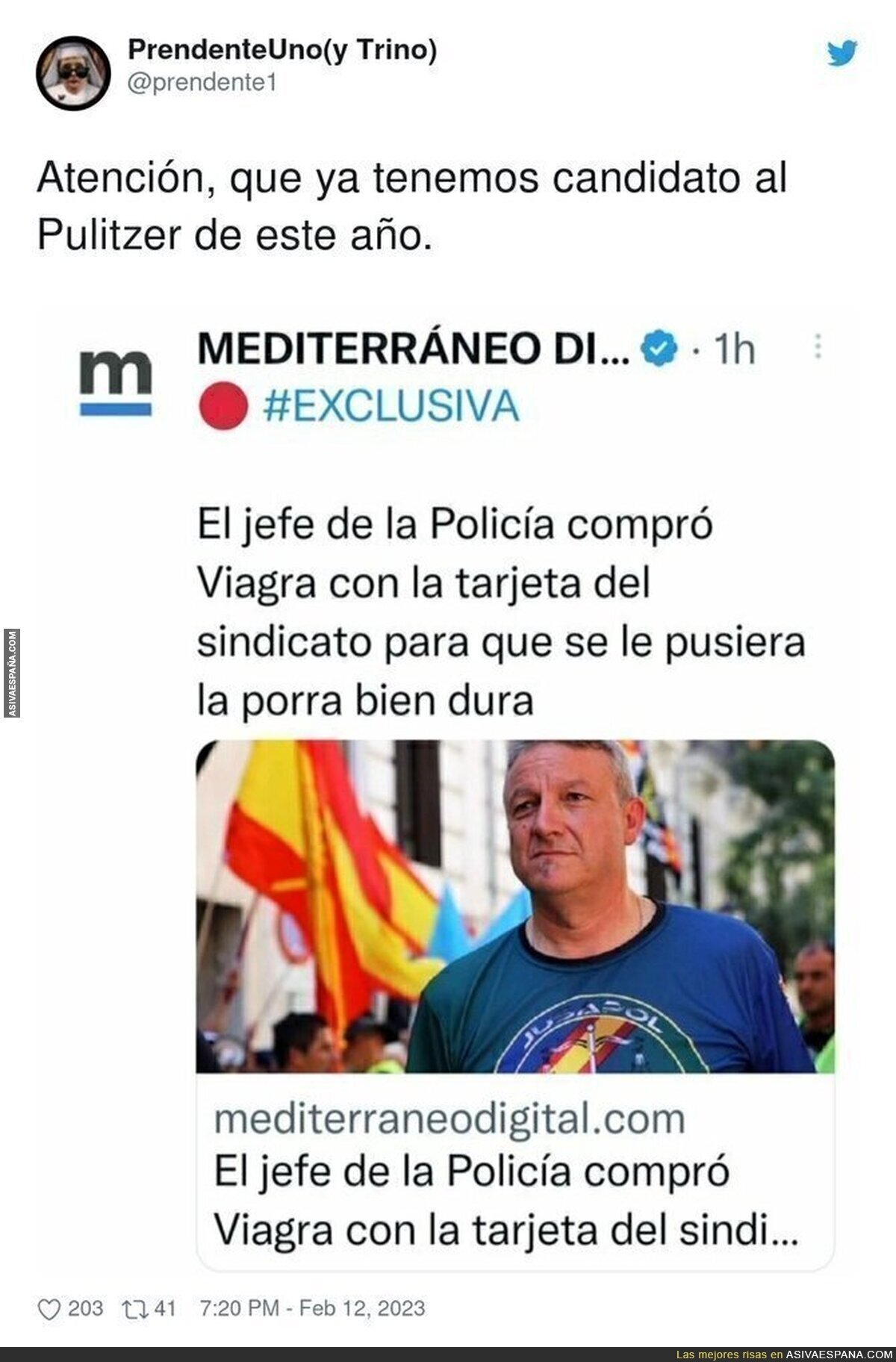 Un titular brutal