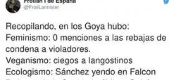 Critican al Gobierno de Pedro S&aacute;nchez por este detalle en los Goya