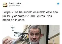 Felipe VI y su gran sueldo