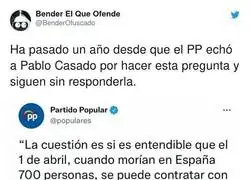 No se olvida lo de Pablo Casado