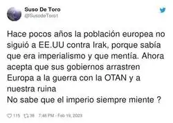 Estados Unidos nos lleva a la ruina