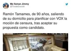 El se&ntilde;or Tamames no est&aacute; para muchos trotes