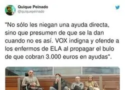 VOX ofende a los enfermos de ELA
