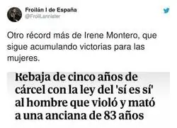 La Ley de Irene Montero sigue pasando factura