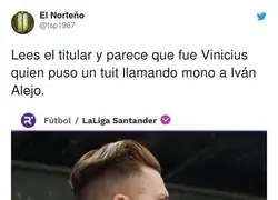 Iv&aacute;n Alejo se hace la v&iacute;ctima tras el tuit hacia Vinicius