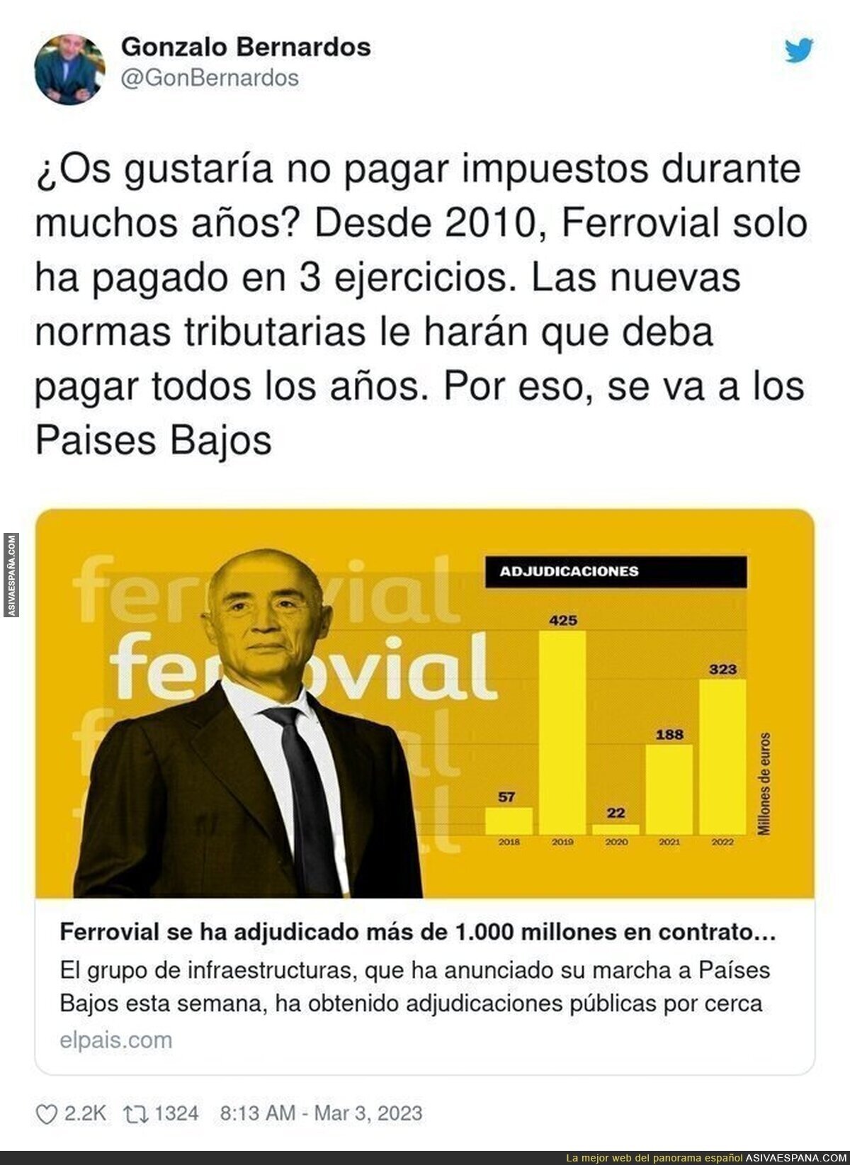 Los beneficios de Ferrovial