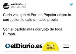 La corrupci&oacute;n es un no parar en la derecha