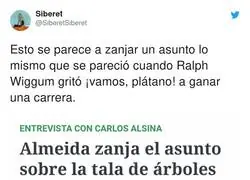 Jos&eacute; Luis Mart&iacute;nez Almeida y su gran frase sobre la tala de &aacute;rboles