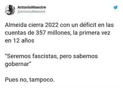 Jos&eacute; Luis no sabe gobernar