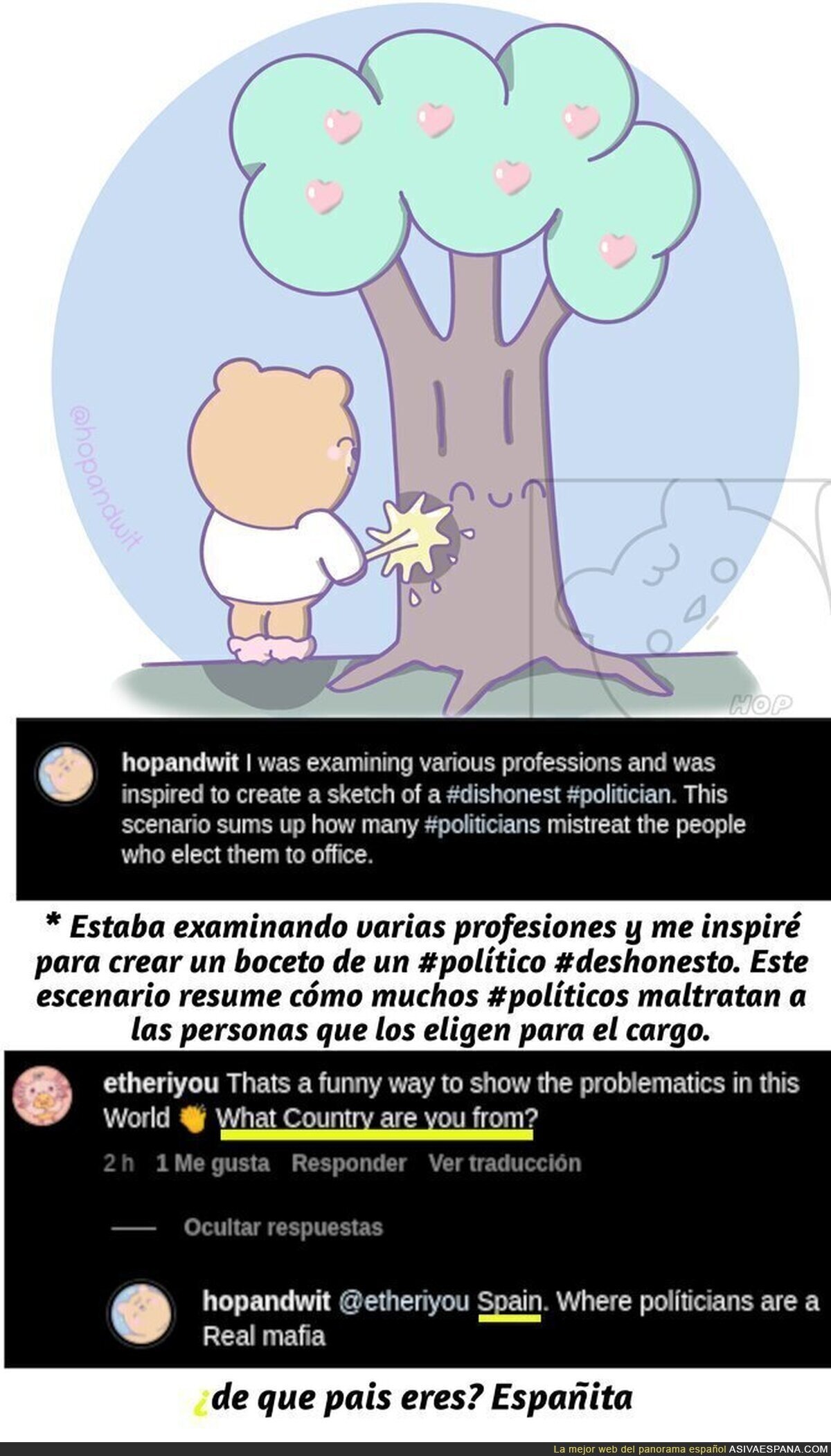 Quería dibujar un POLITICO...