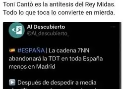 Toni Cant&oacute; vuelve a gafar algo donde participa