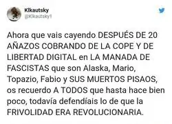 Mario Vaquerizo se cae del pedestal de la izquierda