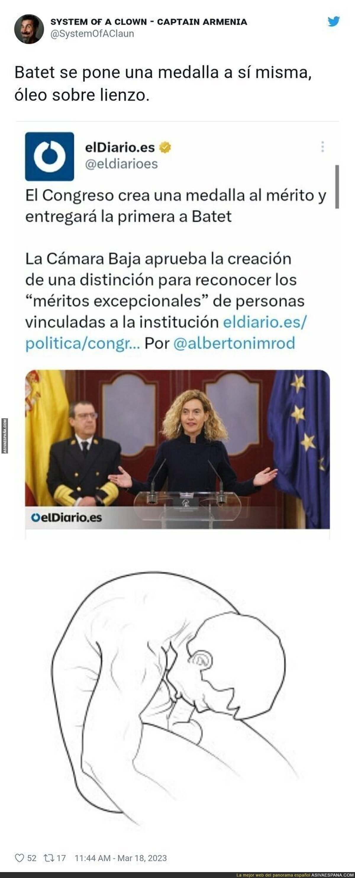 La buena medalla para ellos mismos