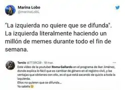 Roma Gallardo e Iker Jim&eacute;nez son la burla de todo internet