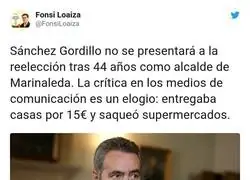 Las cr&iacute;ticas a S&aacute;nchez Gordillo son un gran elogio