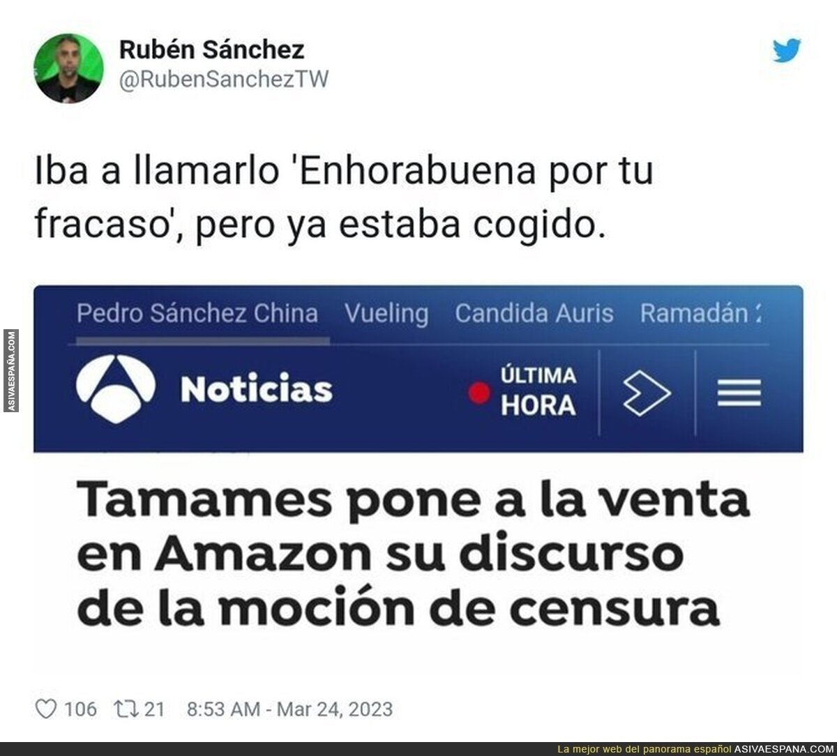 Me parece un timo que Tamames ponga el discurso a la venta cuando lo tienes gratis en todos los diarios
