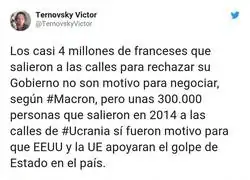 Yo creo que seg&uacute;n la legalidad internacional, China y Rusia deber&iacute;an atacar Francia