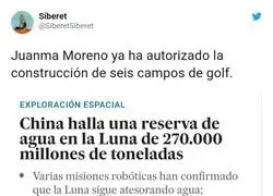 La derecha sabe bien que hacer con el agua