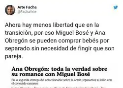 La libertad de la que gozan Ana Obreg&oacute;n y Miguel Bos&eacute;