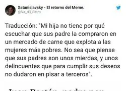 Lo que los padres no quieren que escuche una hija comprada