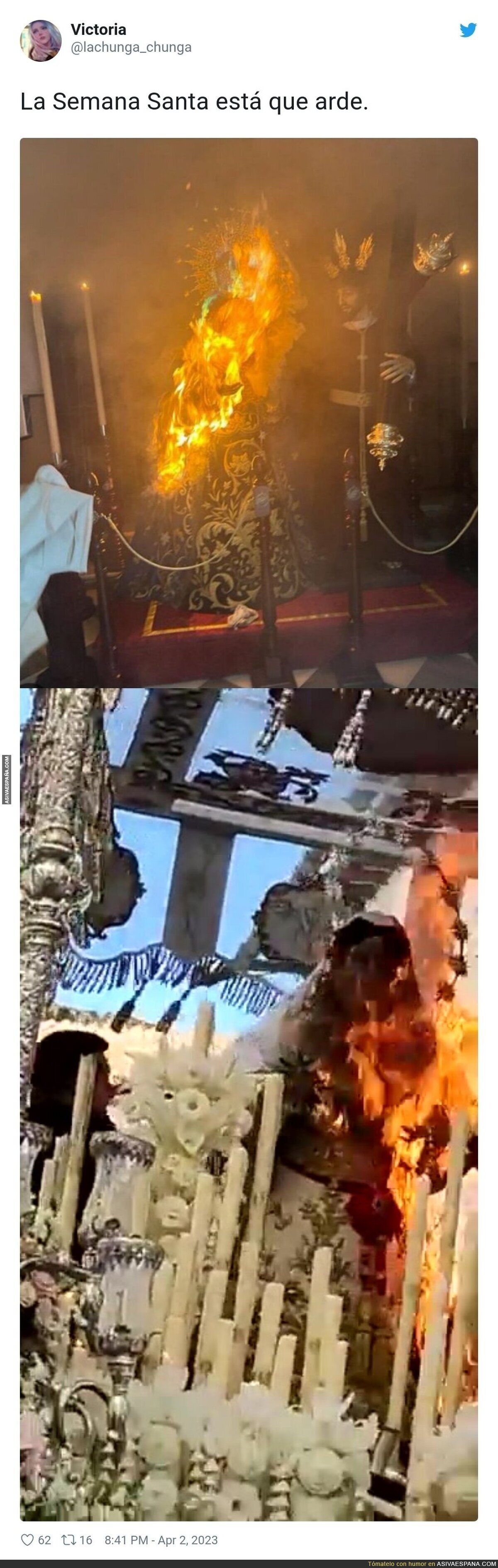 Hay que llevar un extintor esta Semana Santa