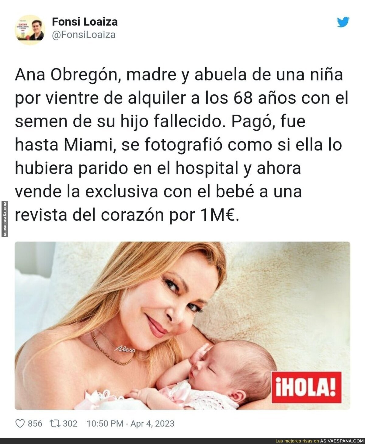 Se descubre el pastel: es nieto de Ana Obregón