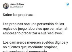 Para esto sirven las propinas