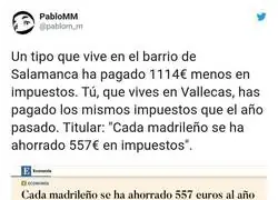 Los impuestos que no te ahorras en Madrid