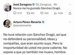 Sublime respuesta de Arturo P&eacute;rez-Reverte