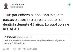 &iquest;A qui&eacute;n le parece caro el gasto p&uacute;blico que supondr&iacute;a?