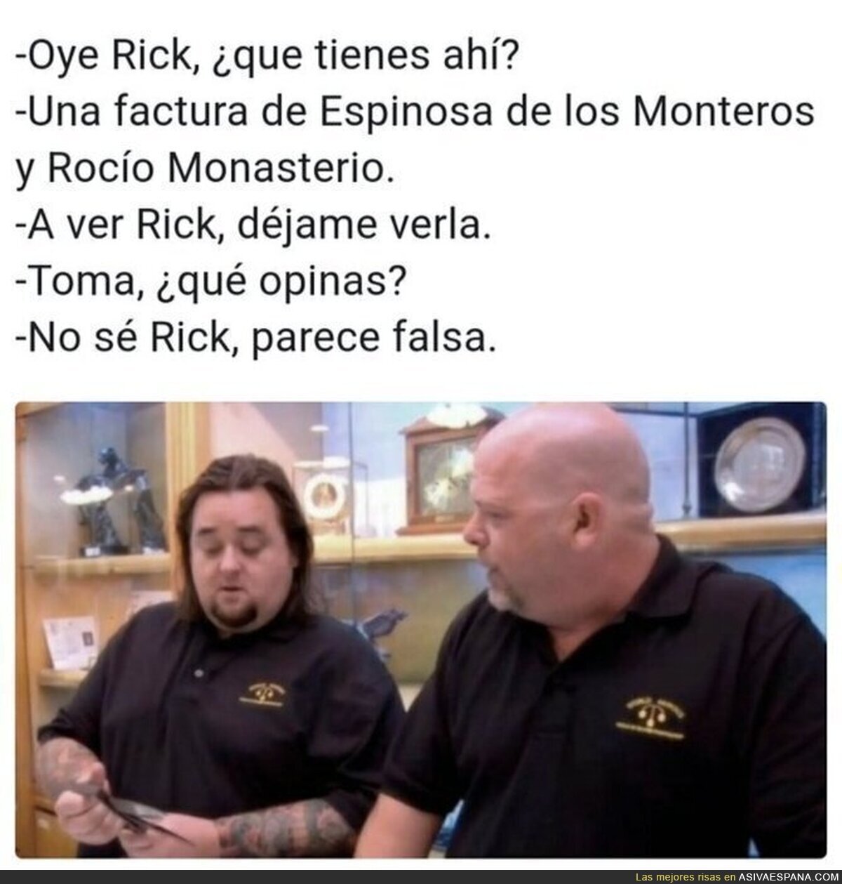 Las facturas de Espinosa de los Monteros