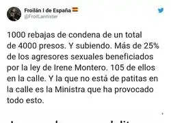 Las rebajas por delitos sexuales siguen aumentando