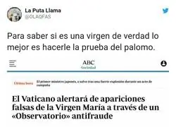 Las pruebas del Vaticano