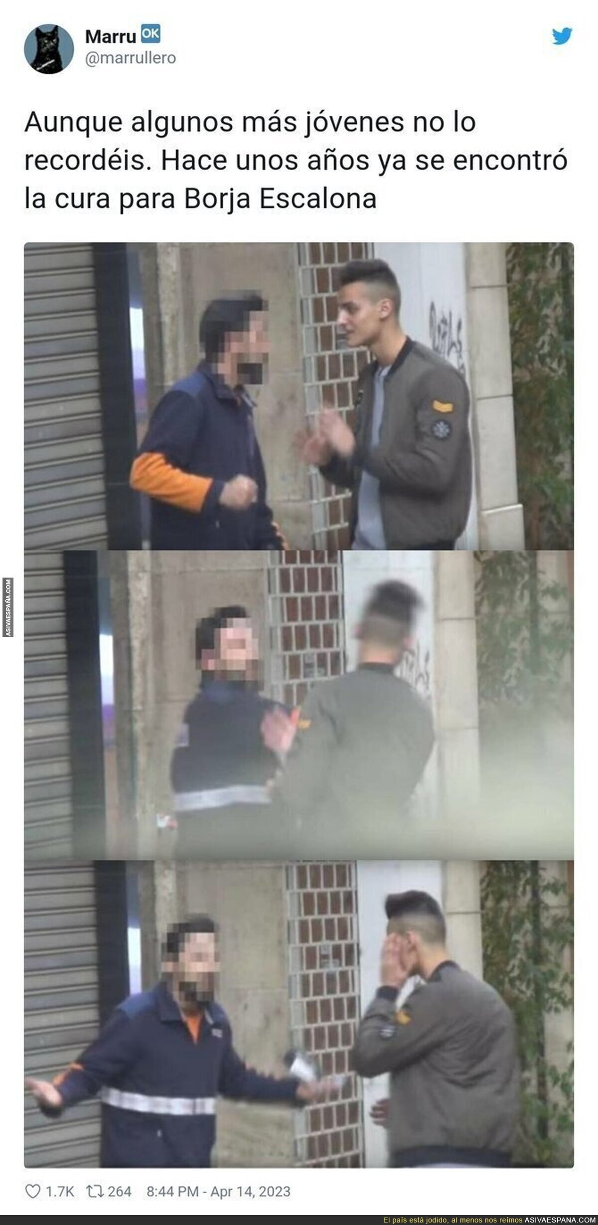 Lo de Borja Escalona tiene solución