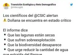 Estamos perdiendo Do&ntilde;ana