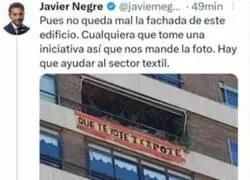 La iniciativa de las pancartas en los balcones es buena idea