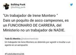 Lo que sea por culpar a Irene Montero de cosas que no ha hecho