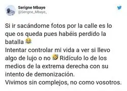 El mensaje de Serigne Mbaye ante el acoso de la ultraderecha por la calle